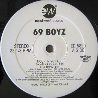 69 Boyz : Hoop In Yo Face (12", Promo)