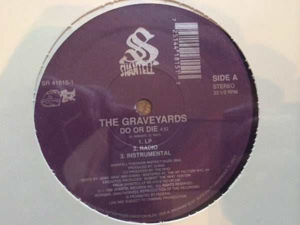 The Graveyards : Do Or Die (Remix) (12")
