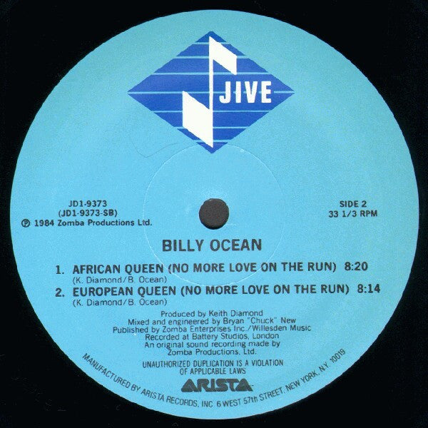Billy Ocean : Mystery Lady (12")