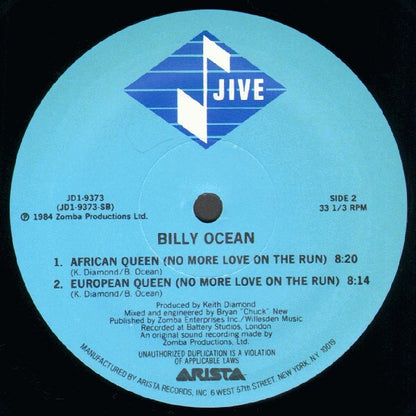 Billy Ocean : Mystery Lady (12")