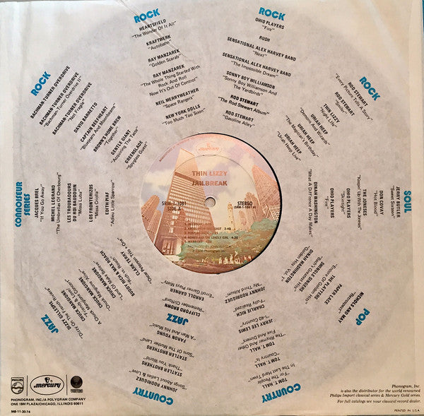 Thin Lizzy : Jailbreak (LP, Album, Pit)