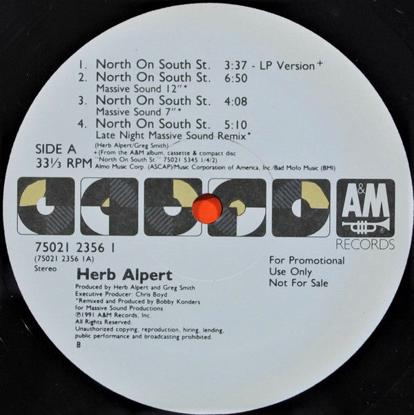 Herb Alpert : North On South St. (12", Promo)