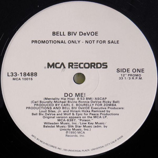 Bell Biv DeVoe : Do Me! (12", Single, Promo)