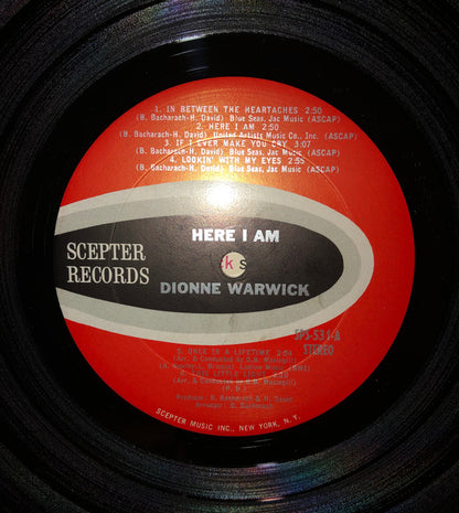 Dionne Warwick : Here I Am (LP, Album, Ter)