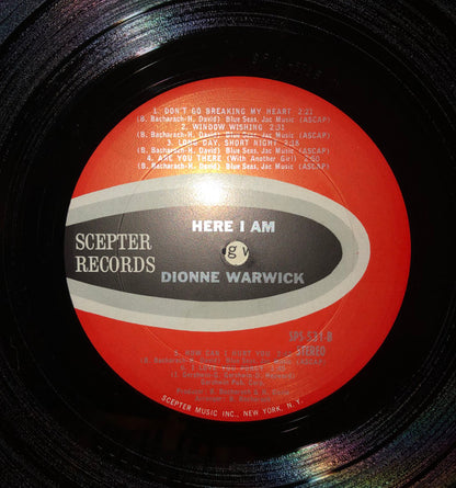 Dionne Warwick : Here I Am (LP, Album, Ter)