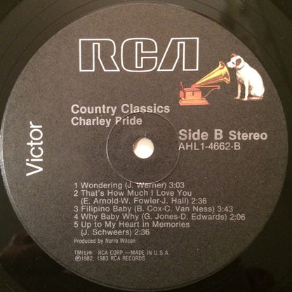 Charley Pride : Country Classics (LP, Album)