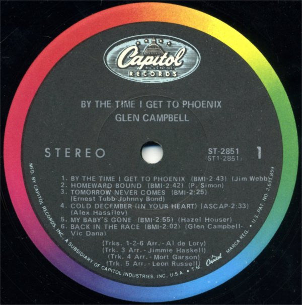 Glen Campbell : By The Time I Get To Phoenix (LP, Album, Los)