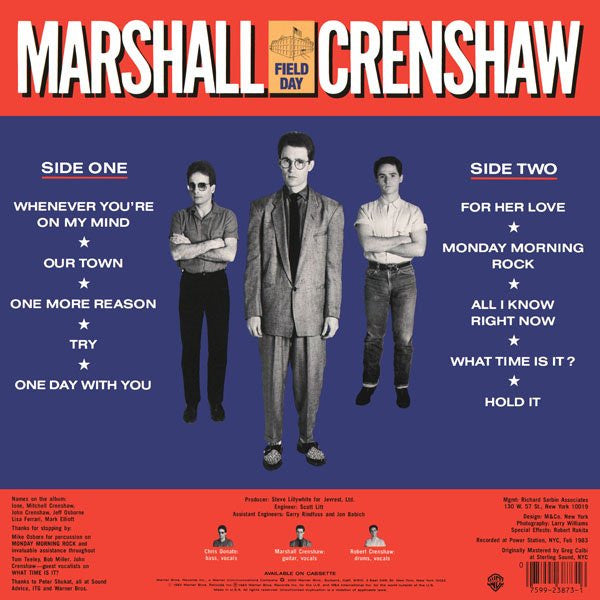 Marshall Crenshaw : Field Day (LP, Album, Win)