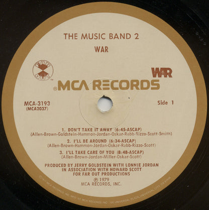 War : The Music Band 2 (LP, Album, Glo)
