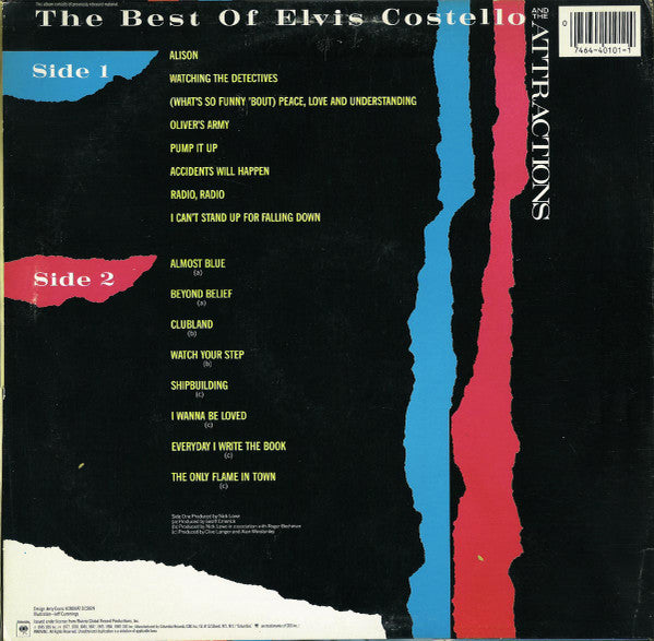 Elvis Costello & The Attractions : The Best Of Elvis Costello And The Attractions (LP, Comp, Car)