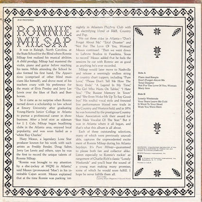 Ronnie Milsap : Plain And Simple (LP)