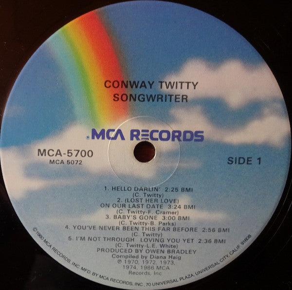 Conway Twitty : Songwriter (LP, Comp)