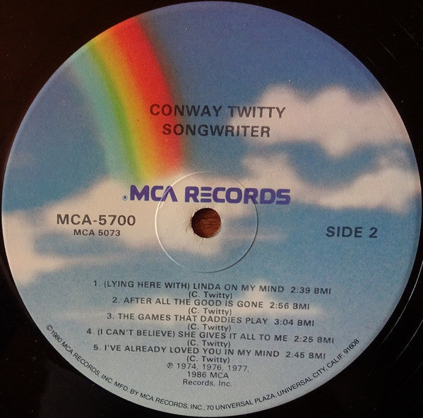 Conway Twitty : Songwriter (LP, Comp)