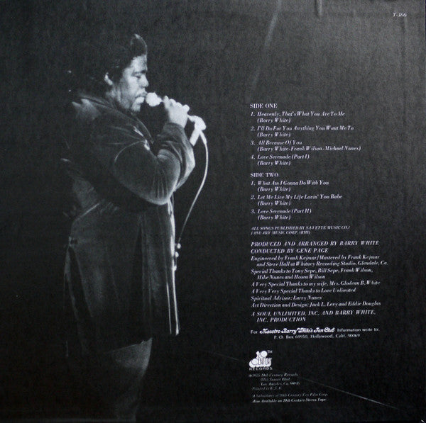 Barry White : Just Another Way To Say I Love You (LP, Album, Ter)