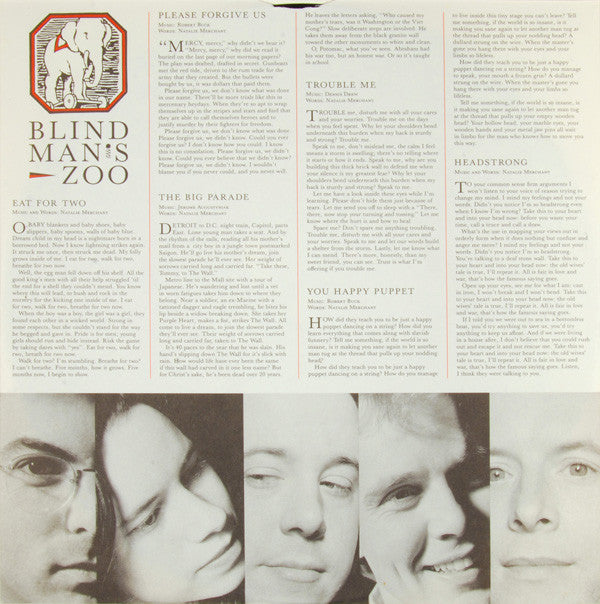 10,000 Maniacs : Blind Man's Zoo (LP, Album, SRC)