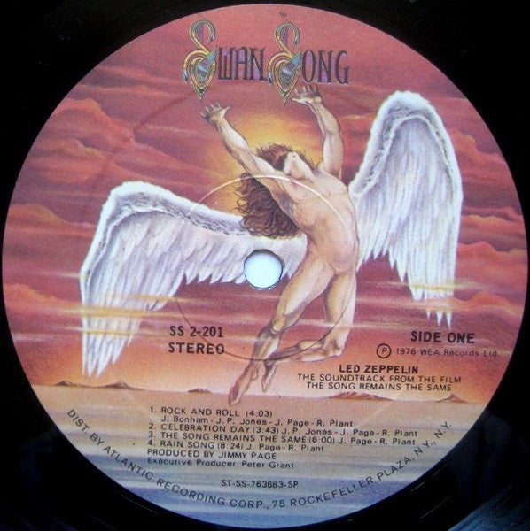 Led Zeppelin : The Soundtrack From The Film The Song Remains The Same (2xLP, Album, SRC)