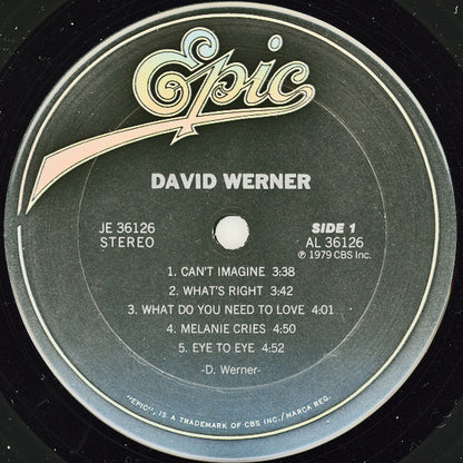 David Werner : David Werner (LP, Album, Ter)