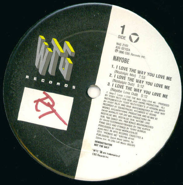 Nayobe : I Love The Way You Love Me (12", Promo)