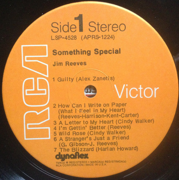Jim Reeves : Something Special (LP, Comp, RM, Ind)