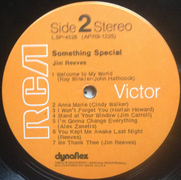 Jim Reeves : Something Special (LP, Comp, RM, Ind)