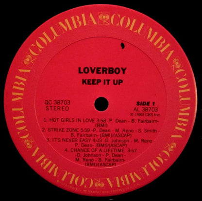 Loverboy : Keep It Up (LP, Album, Pit)