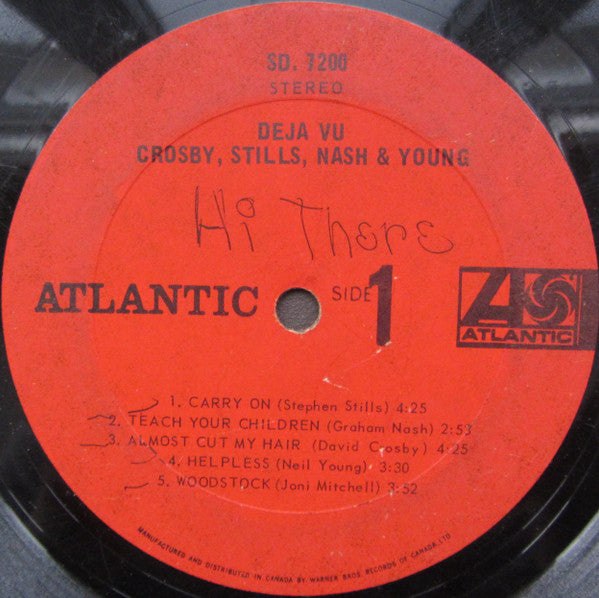Crosby, Stills, Nash & Young : Déjà Vu (LP, Album, Gat)