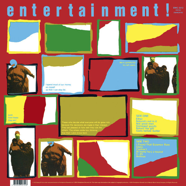 Gang Of Four : Entertainment! (LP, Album, RE)