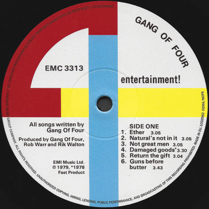 Gang Of Four : Entertainment! (LP, Album, RE)