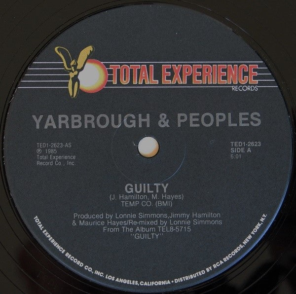 Yarbrough & Peoples : Guilty (12", Single, Ind)