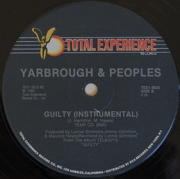 Yarbrough & Peoples : Guilty (12", Single, Ind)