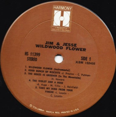 Jim & Jesse : Wildwood Flower (LP, Album)