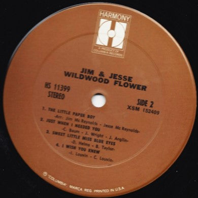 Jim & Jesse : Wildwood Flower (LP, Album)