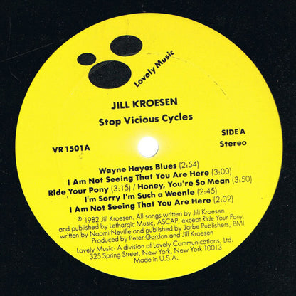 Jill Kroesen : Stop Vicious Cycles (LP, Album)