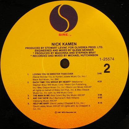 Nick Kamen : Nick Kamen (LP, Album)