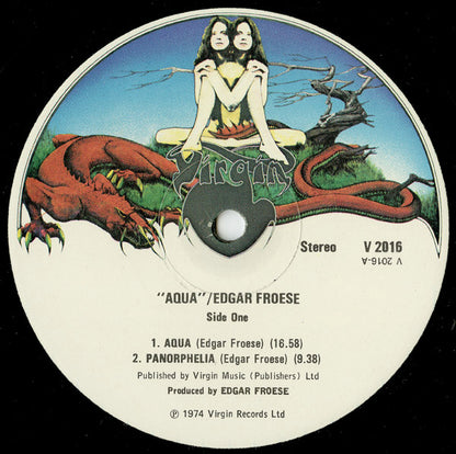 Edgar Froese : Aqua (LP, Album, Gat)