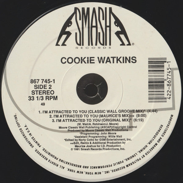 Cookie Watkins : I'm Attracted To You (12")