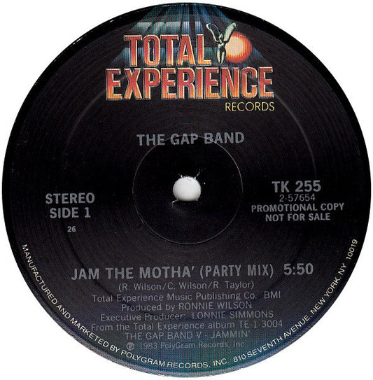 The Gap Band : Jam The Motha' (12", Promo)