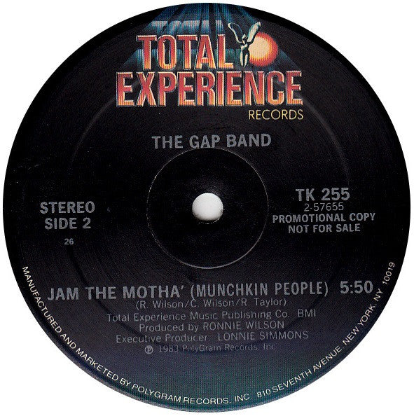 The Gap Band : Jam The Motha' (12", Promo)
