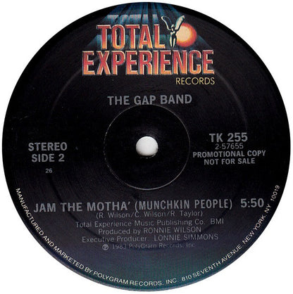 The Gap Band : Jam The Motha' (12", Promo)