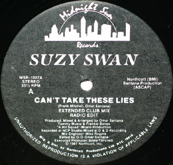 Suzy Swan : Can't Take These Lies (12", Single)