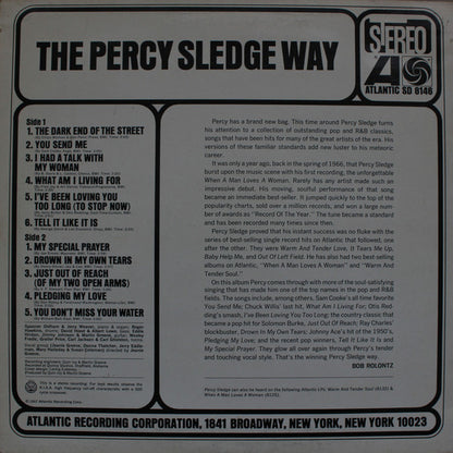 Percy Sledge : The Percy Sledge Way (LP, Album, RE)
