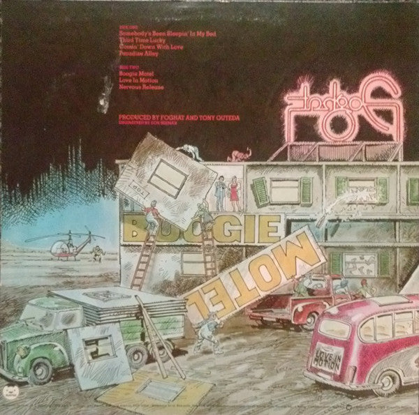 Foghat : Boogie Motel (LP, Album, Win)
