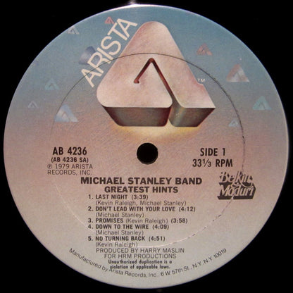 Michael Stanley Band : Greatest Hints (LP, Album, Ter)