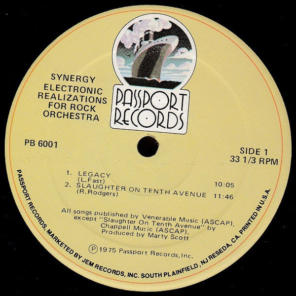 Synergy (3) : Electronic Realizations For Rock Orchestra (LP, Album, Red)
