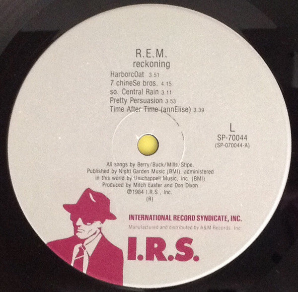 R.E.M. : Reckoning (LP, Album, (R))
