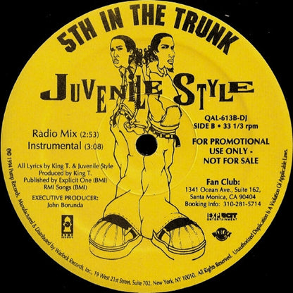 Juvenile Style : Here We Go / 5th In The Trunk (12", Single, Promo)