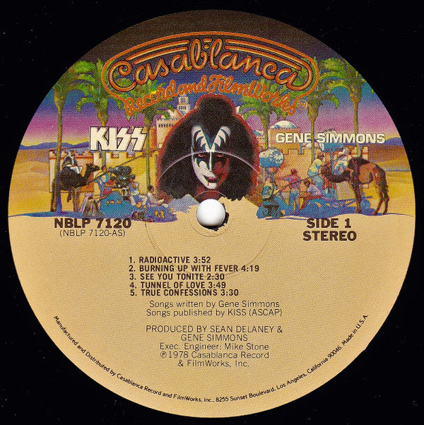 Kiss, Gene Simmons : Gene Simmons (LP, Album, Rai)