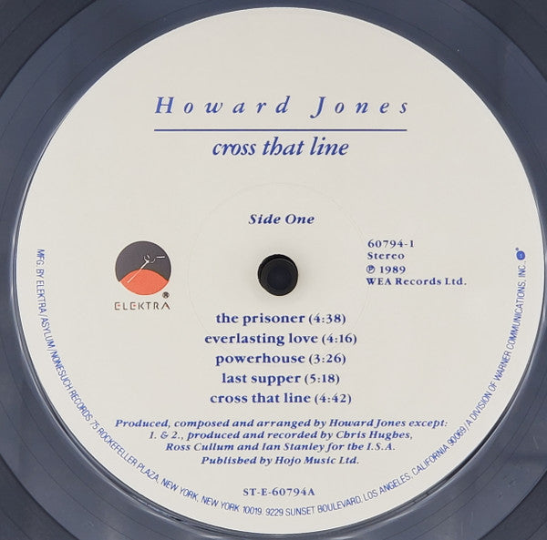 Howard Jones : Cross That Line (LP, Album, Spe)