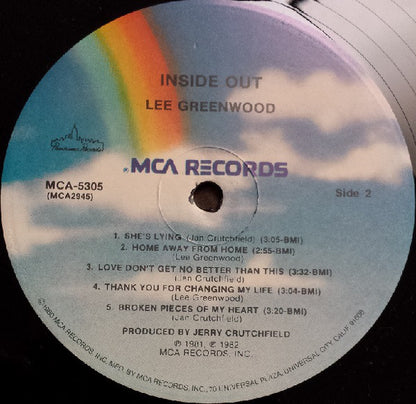 Lee Greenwood : Inside And Out (LP, Glo)