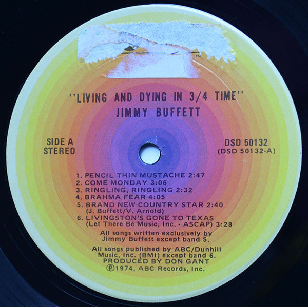 Jimmy Buffett : Living And Dying In 3/4 Time (LP, Album, RP, Ter)